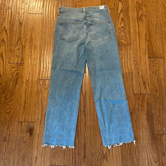 Frank & Eileen Monaghan button fly high rise raw hem jeans 27 $328! - Picture 10 of 14